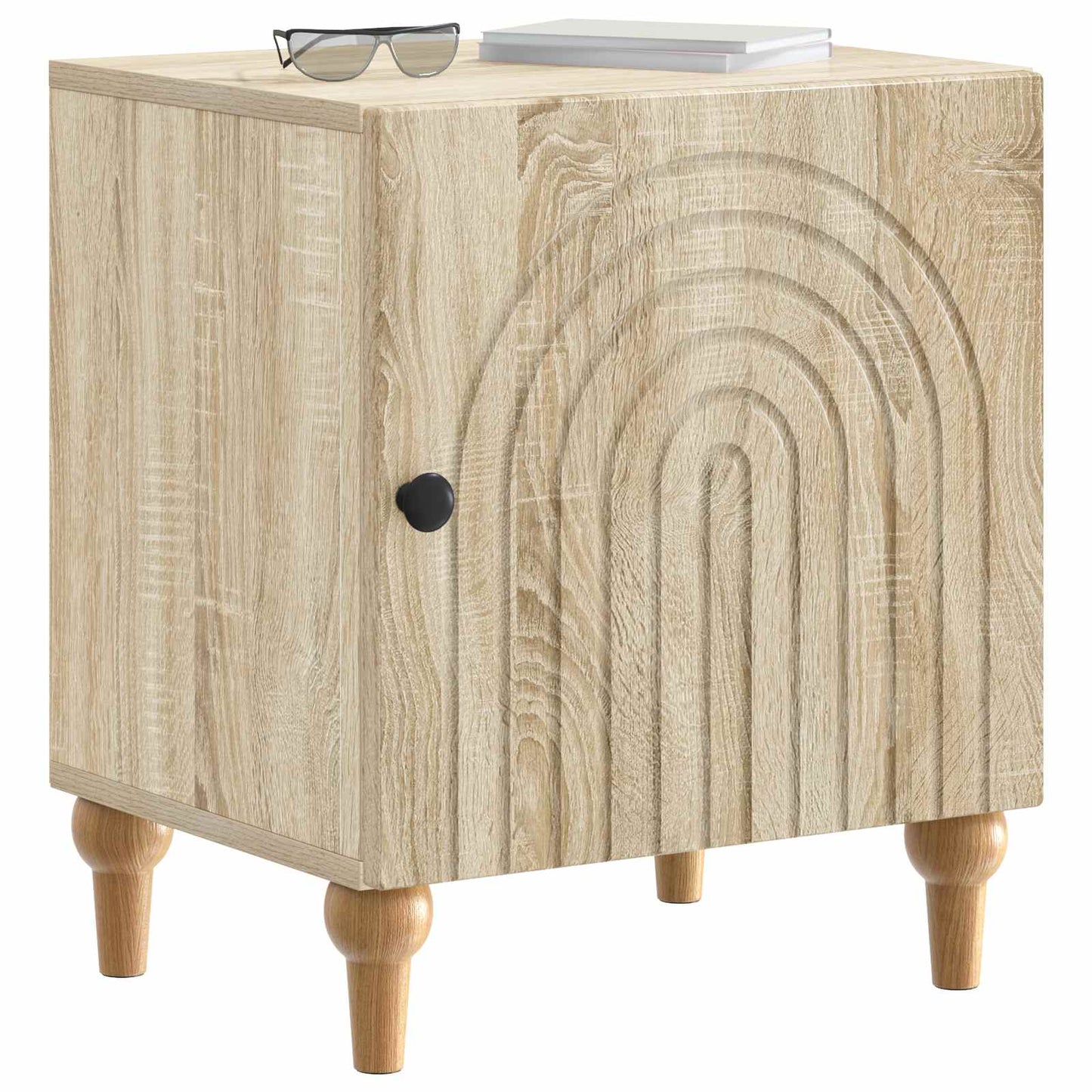 Natskab 2 stk. Sonoma-eg 43 x 34,5 x 50 cm Konstrueret træ
