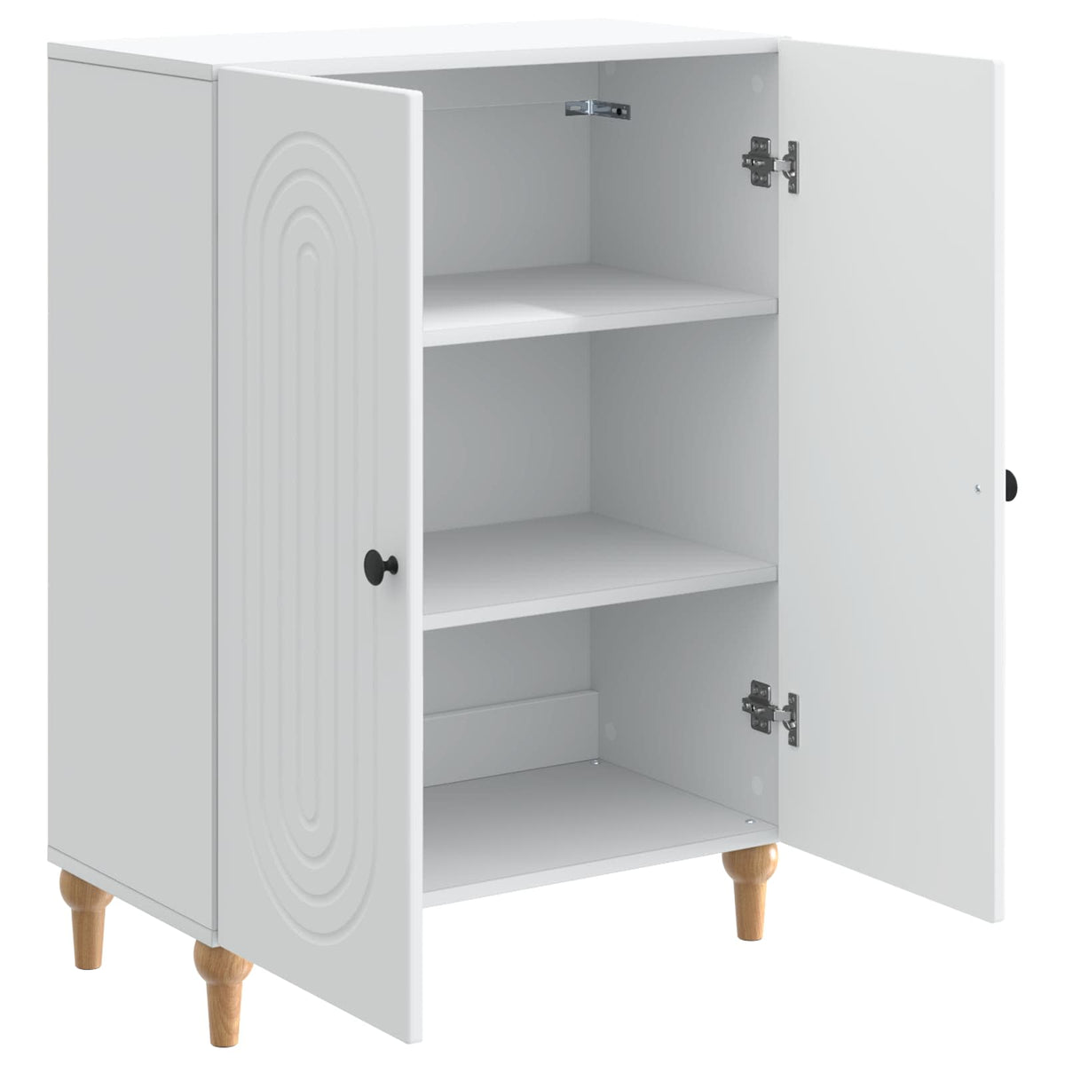 Sideboard Hvid 66 x 34,5 x 90 cm Konstrueret træ