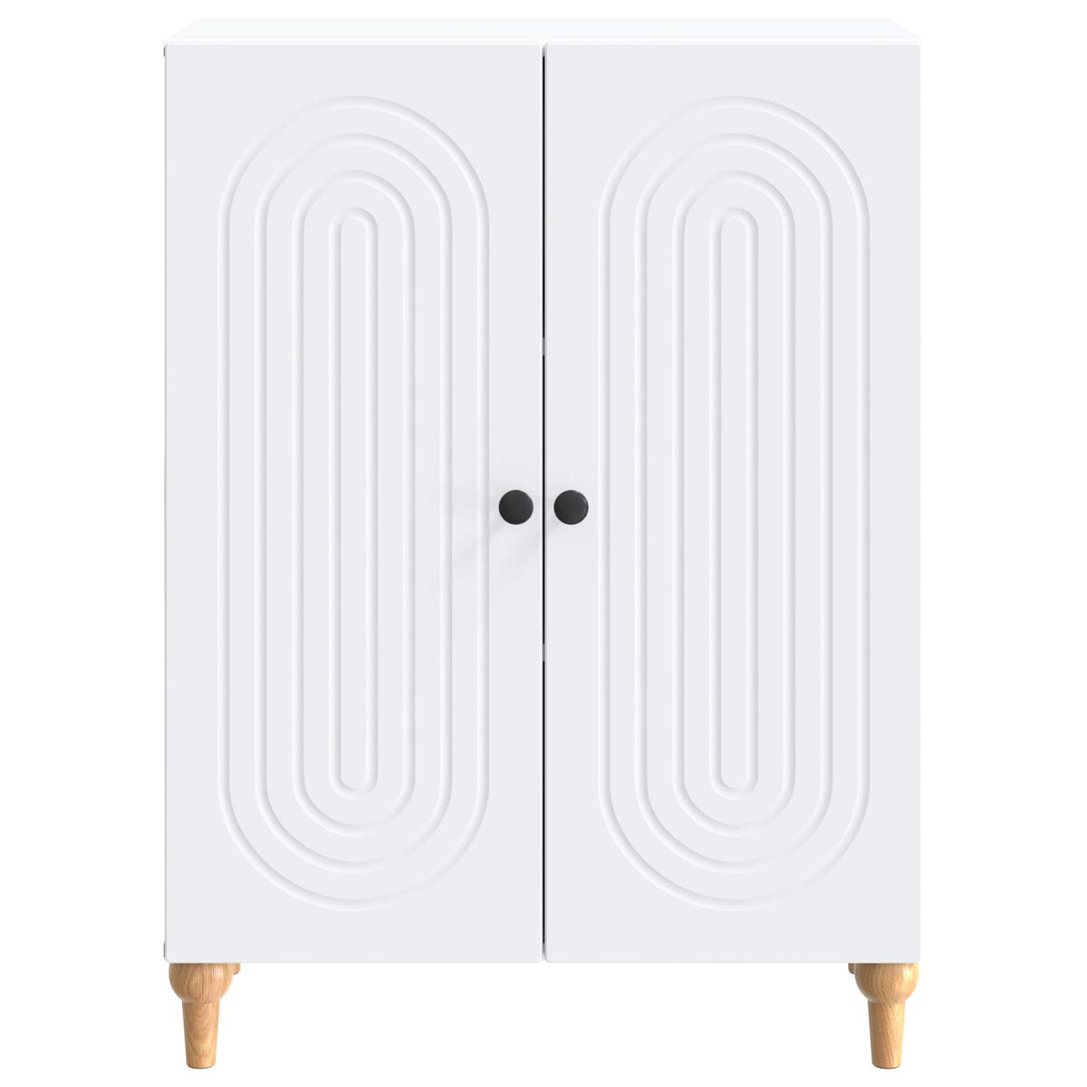 Sideboard Hvid 66 x 34,5 x 90 cm Konstrueret træ