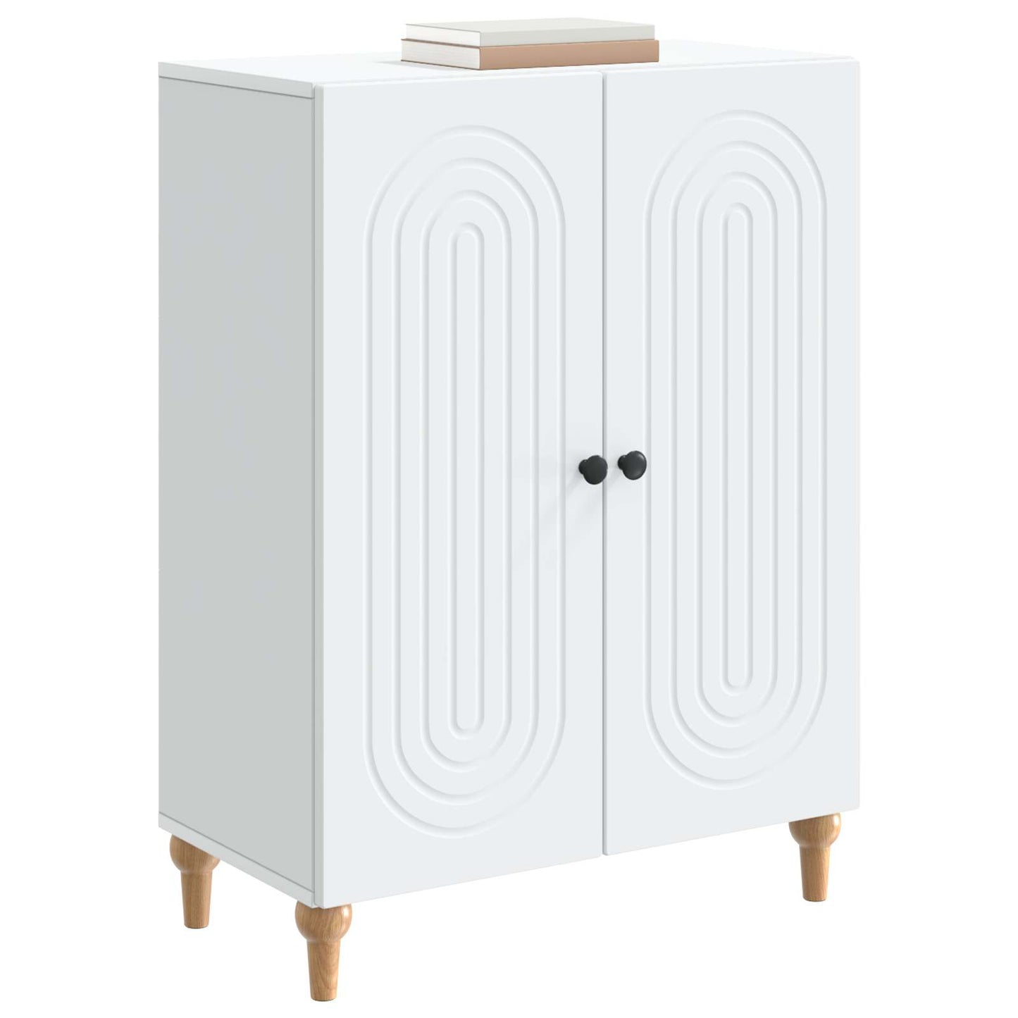 Sideboard Hvid 66 x 34,5 x 90 cm Konstrueret træ