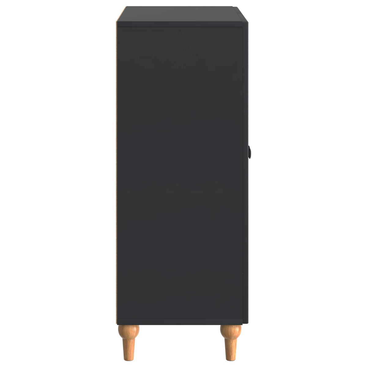 Sideboard Sort 66 x 34,5 x 90 cm Konstrueret træ