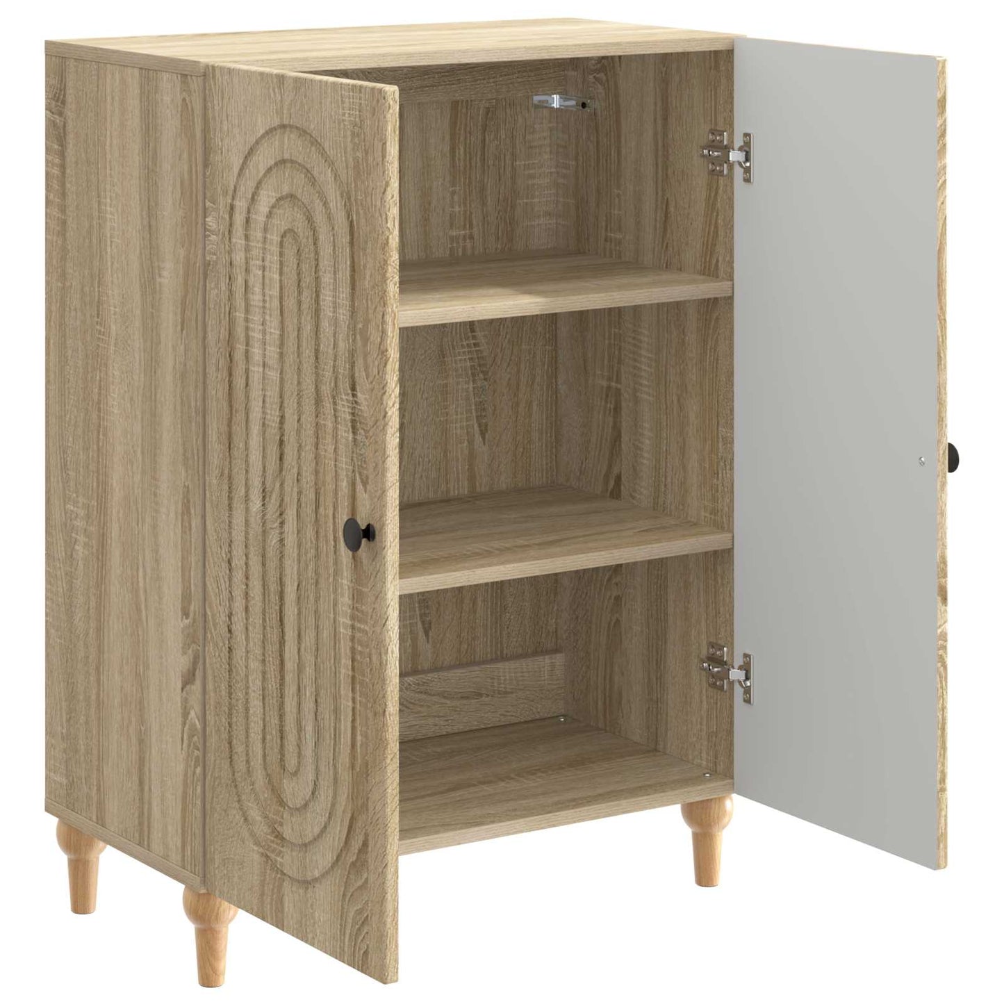 Sideboard Sonoma-eg 66 x 34,5 x 90 cm Konstrueret træ