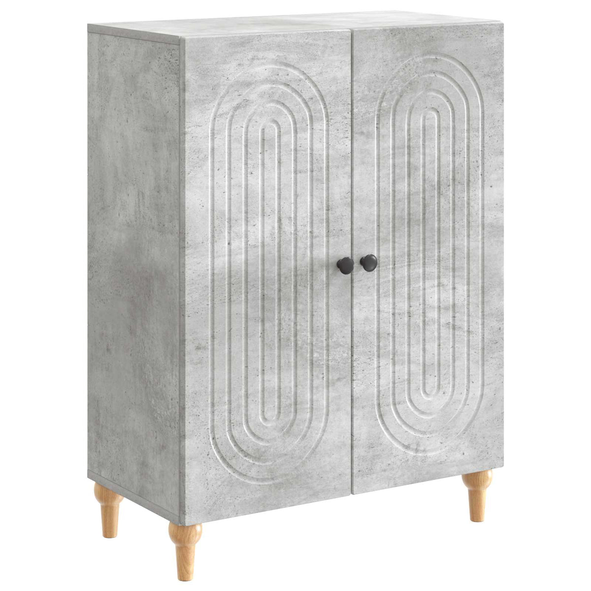 Sideboard Betongrå 66 x 34,5 x 90 cm Konstrueret træ