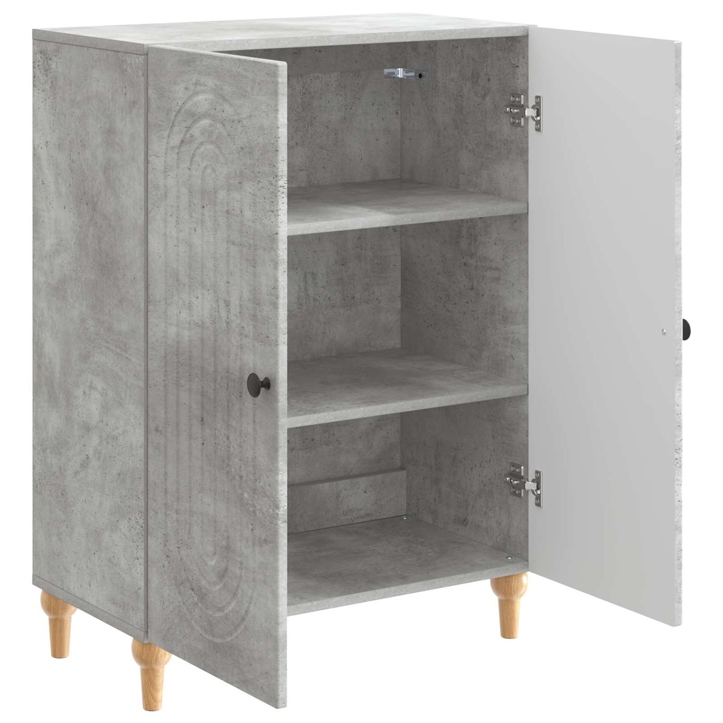 Sideboard Betongrå 66 x 34,5 x 90 cm Konstrueret træ