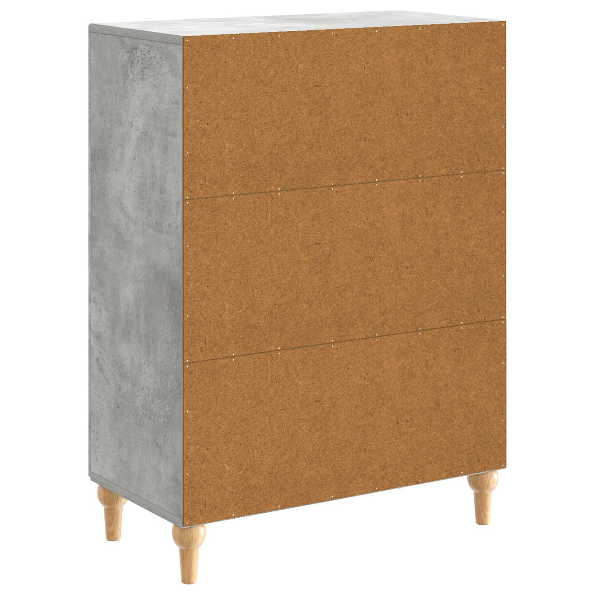 Sideboard Betongrå 66 x 34,5 x 90 cm Konstrueret træ