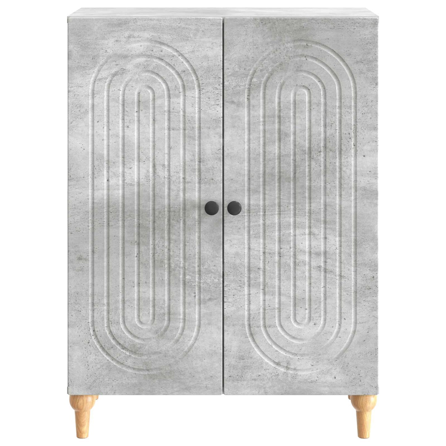 Sideboard Betongrå 66 x 34,5 x 90 cm Konstrueret træ