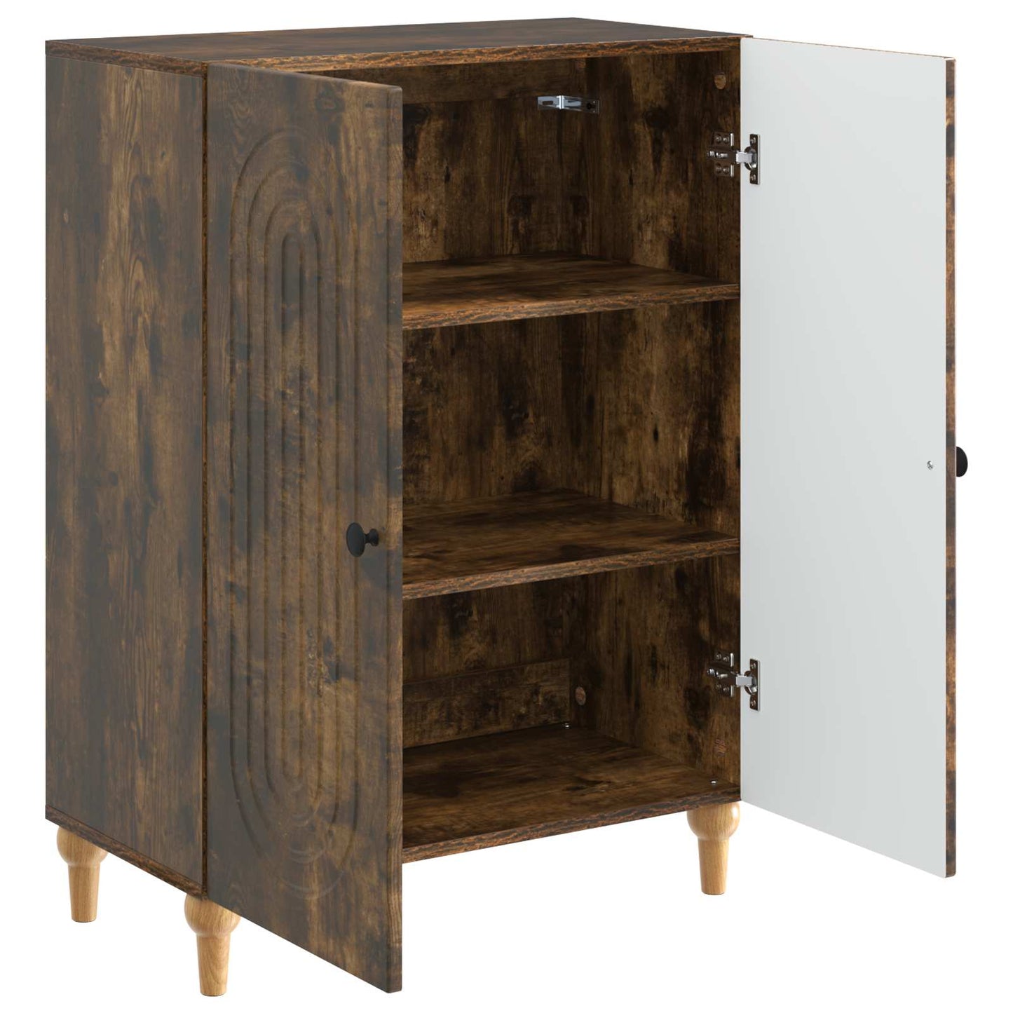 Sideboard Røget eg 66 x 34,5 x 90 cm Konstrueret træ