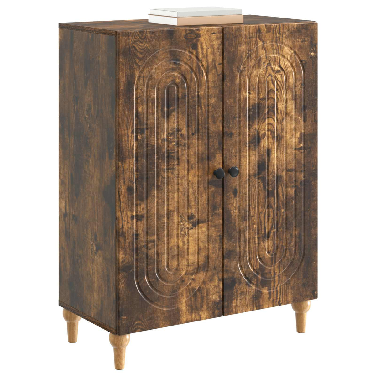 Sideboard Røget eg 66 x 34,5 x 90 cm Konstrueret træ
