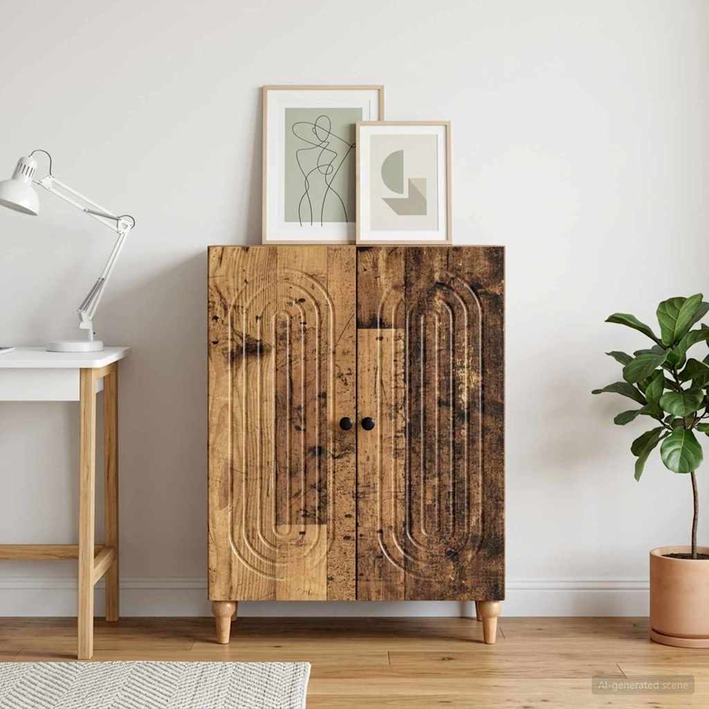 Sideboard Gammelt træ 66 x 34,5 x 90 cm Konstrueret træ