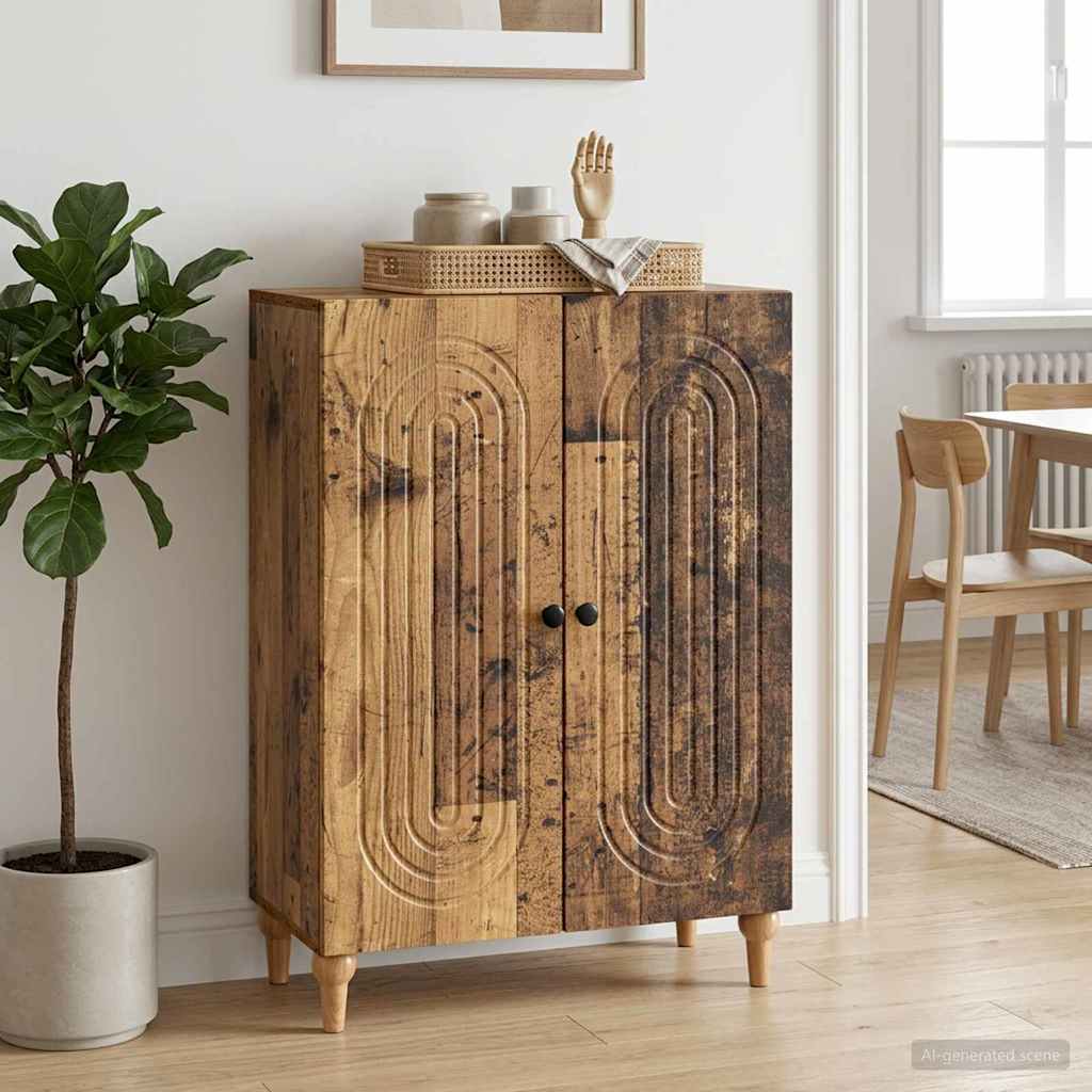 Sideboard Gammelt træ 66 x 34,5 x 90 cm Konstrueret træ