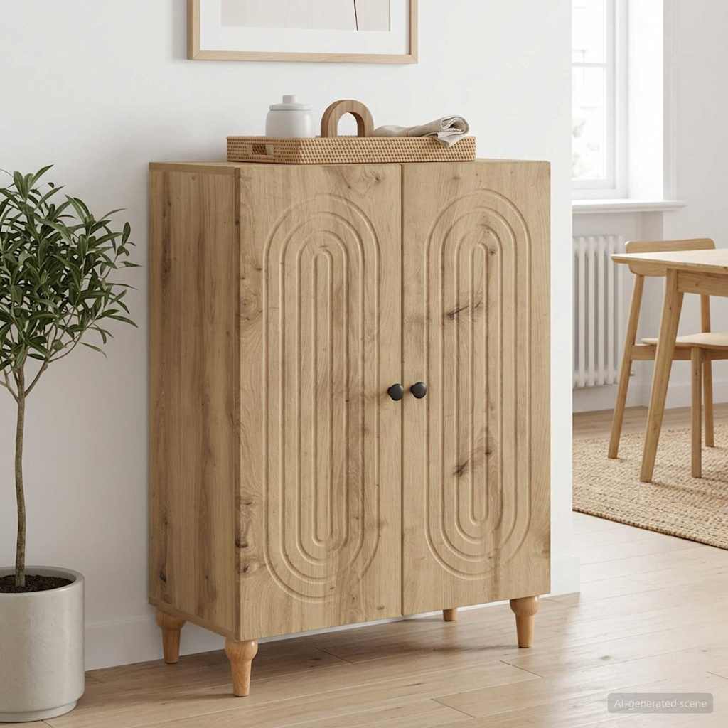 Sideboard Artisan-eg 66 x 34,5 x 90 cm Konstrueret træ