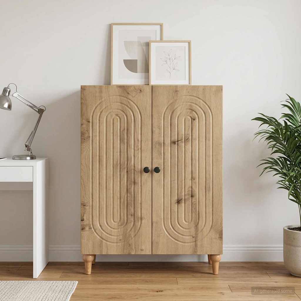 Sideboard Artisan-eg 66 x 34,5 x 90 cm Konstrueret træ