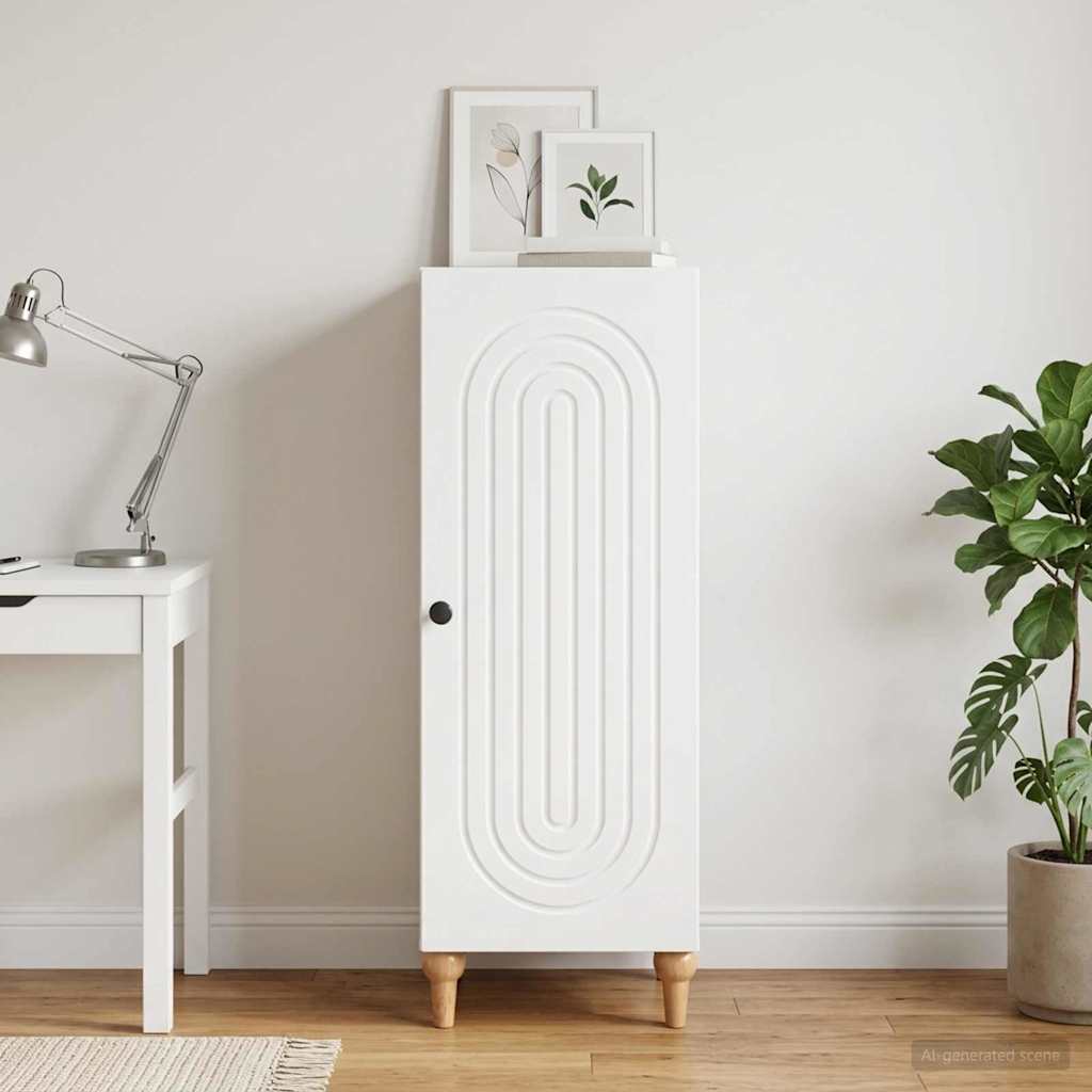 Sideboard Hvid 33 x 34,5 x 90 cm Konstrueret træ