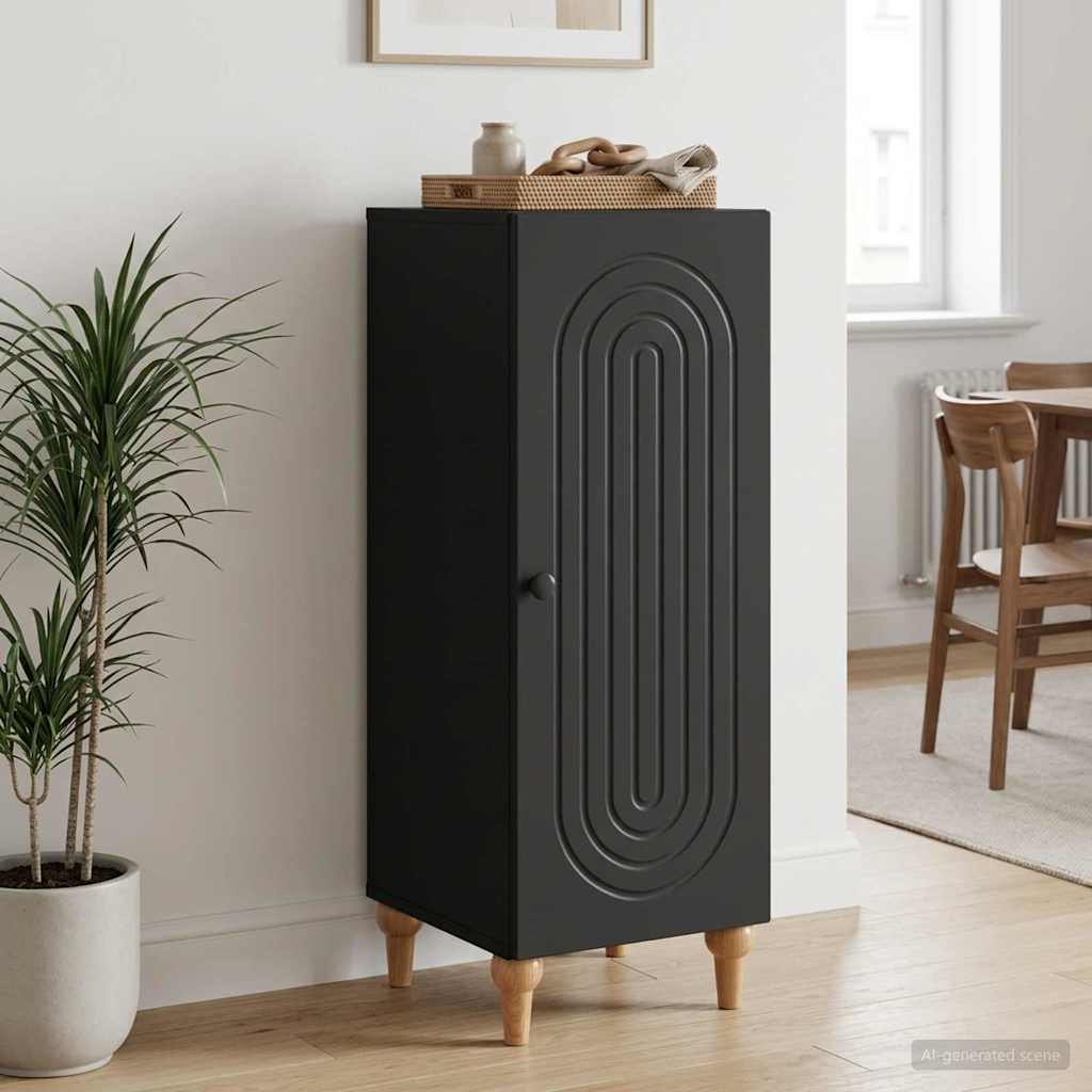 Sideboard Sort 33 x 34,5 x 90 cm Konstrueret træ