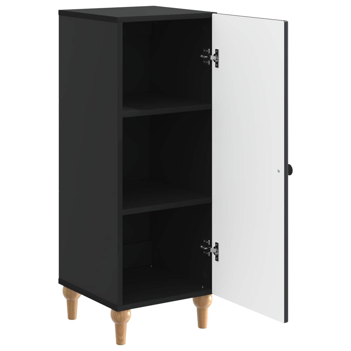 Sideboard Sort 33 x 34,5 x 90 cm Konstrueret træ