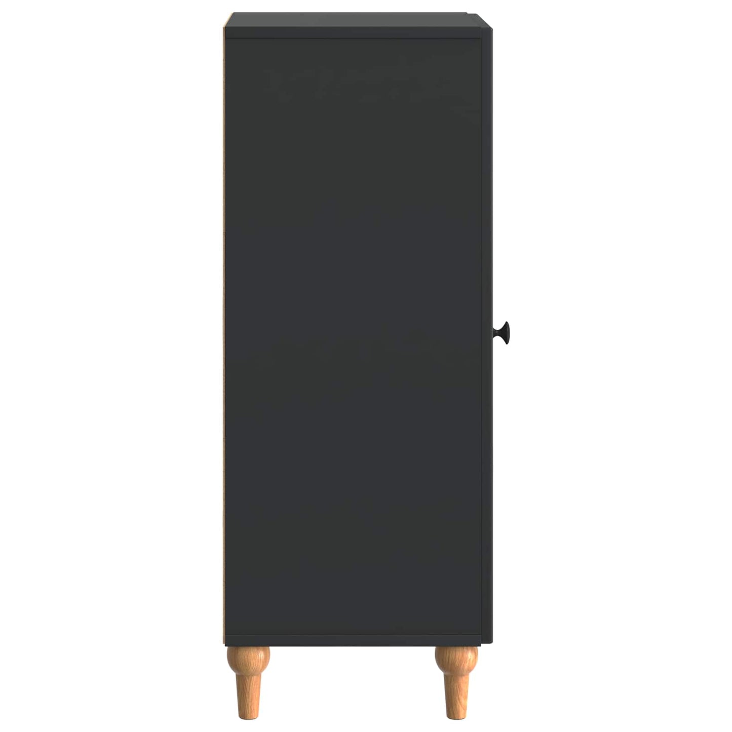 Sideboard Sort 33 x 34,5 x 90 cm Konstrueret træ