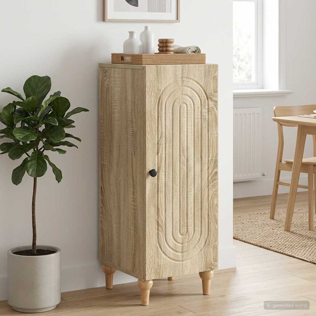 Sideboard Sonoma-eg 33 x 34,5 x 90 cm Konstrueret træ
