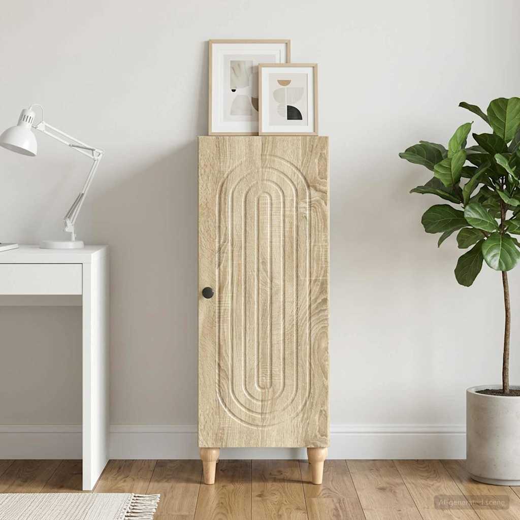 Sideboard Sonoma-eg 33 x 34,5 x 90 cm Konstrueret træ