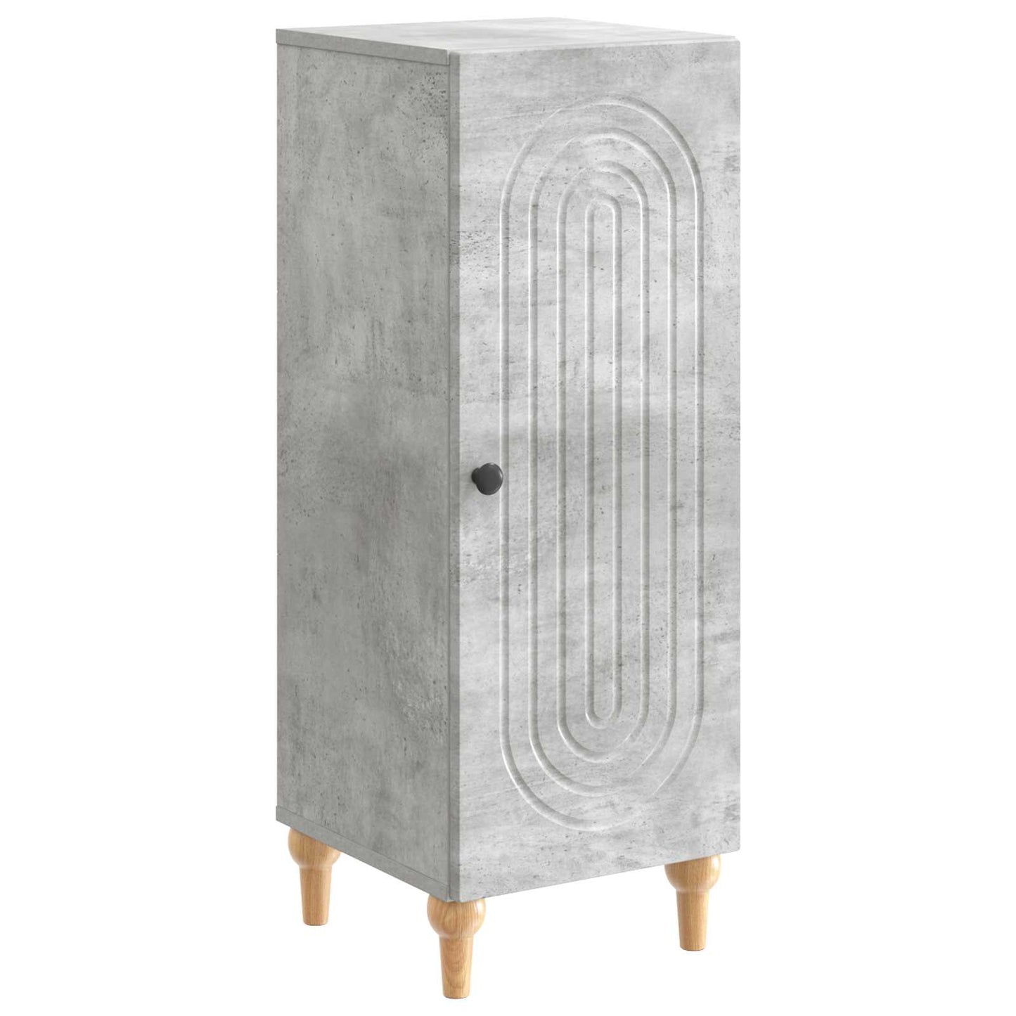 Sideboard Betongrå 33 x 34,5 x 90 cm Konstrueret træ