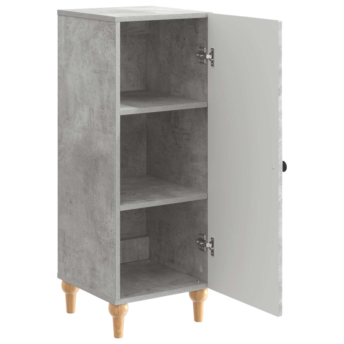 Sideboard Betongrå 33 x 34,5 x 90 cm Konstrueret træ