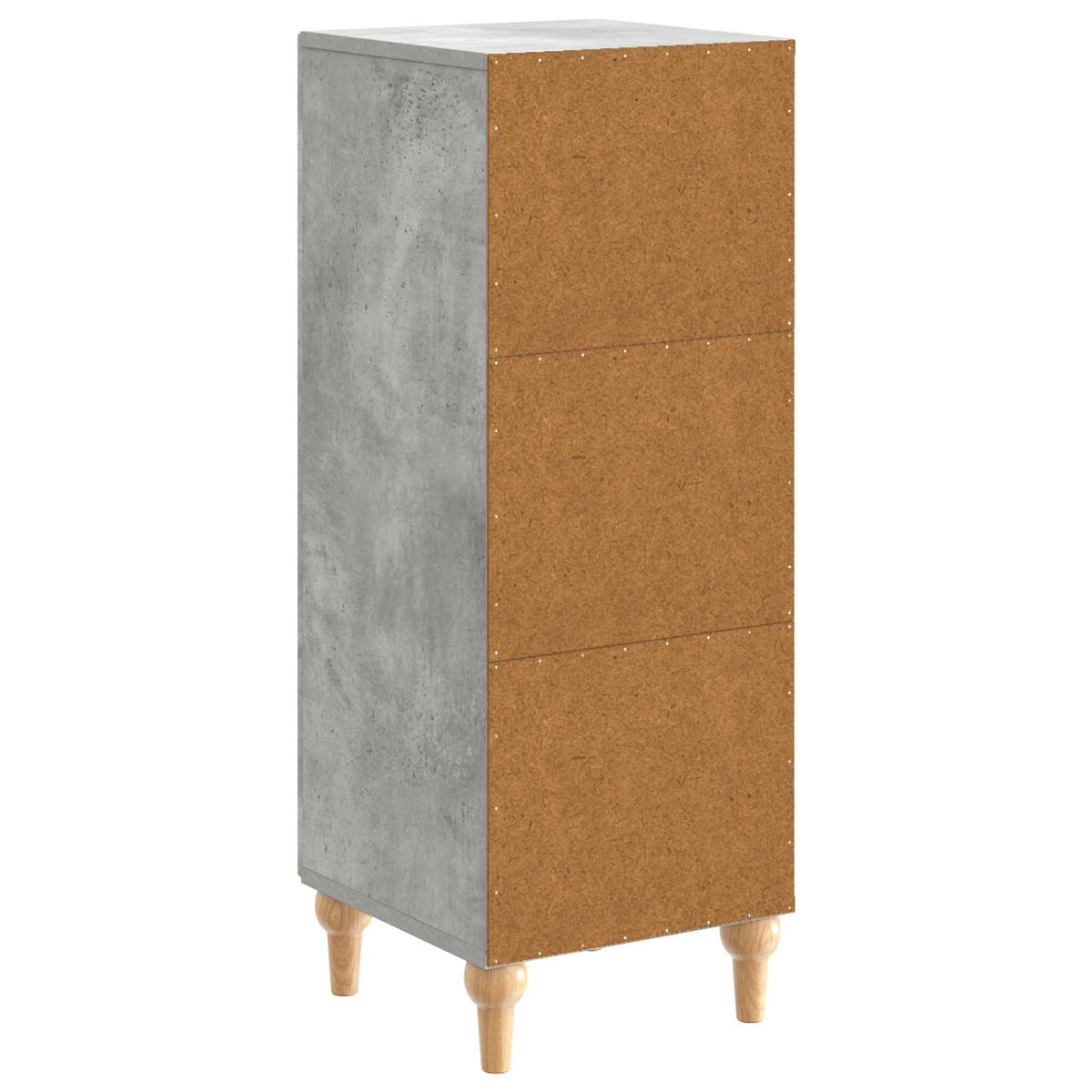 Sideboard Betongrå 33 x 34,5 x 90 cm Konstrueret træ