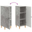 Sideboard Betongrå 33 x 34,5 x 90 cm Konstrueret træ
