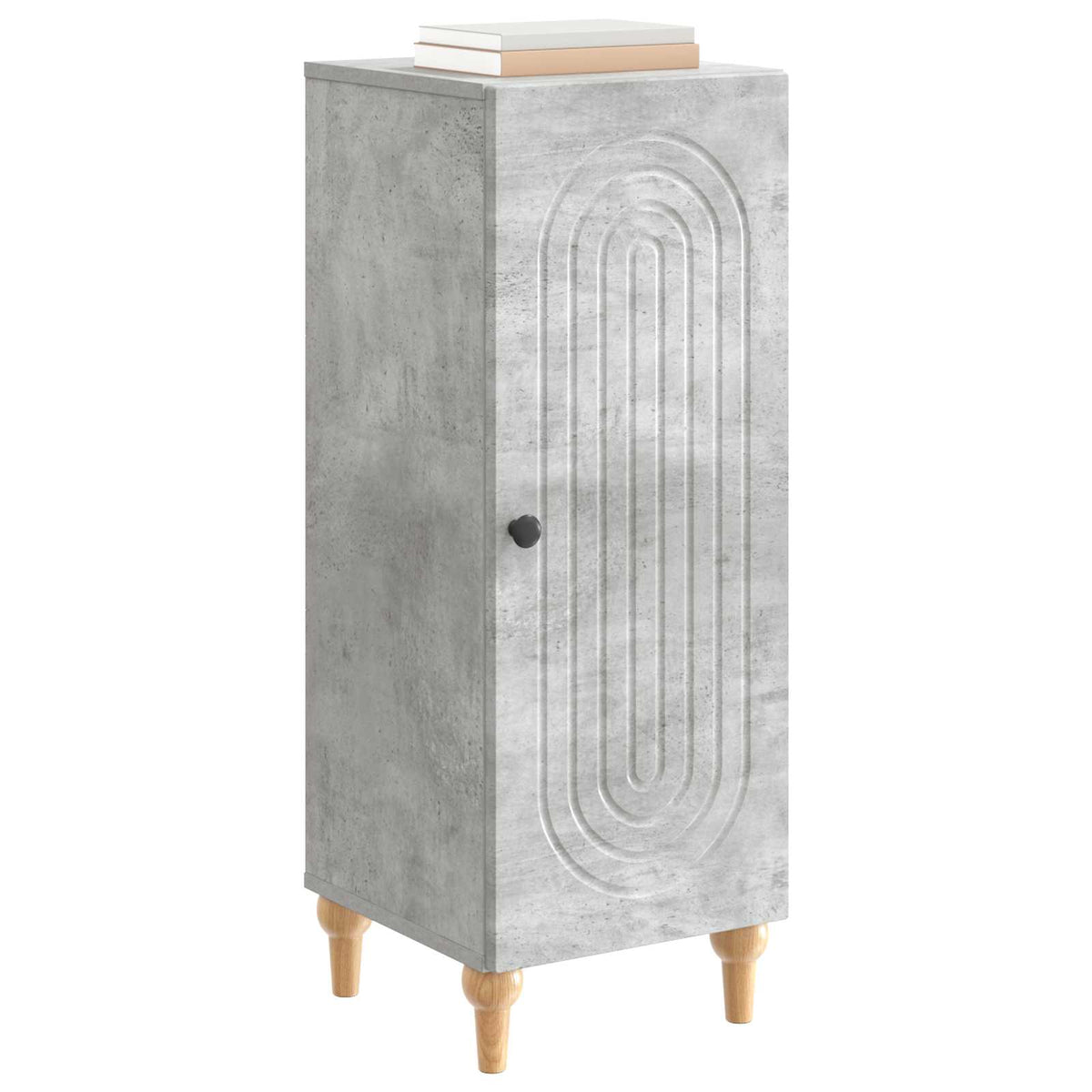 Sideboard Betongrå 33 x 34,5 x 90 cm Konstrueret træ