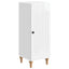 Sideboard Hvid højglans 33 x 34,5 x 90 cm Konstrueret træ