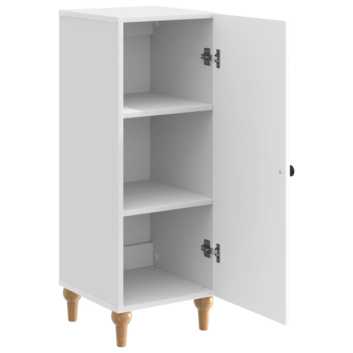 Sideboard Hvid højglans 33 x 34,5 x 90 cm Konstrueret træ