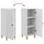 Sideboard Hvid højglans 33 x 34,5 x 90 cm Konstrueret træ