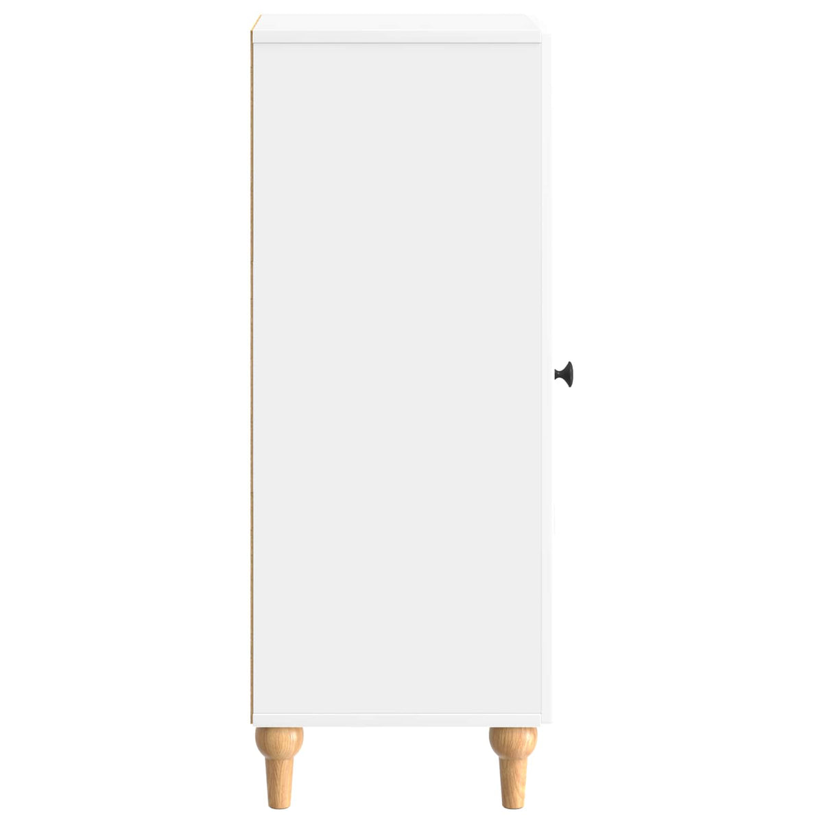 Sideboard Hvid højglans 33 x 34,5 x 90 cm Konstrueret træ