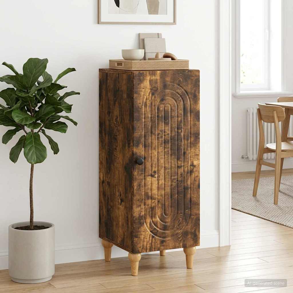 Sideboard Røget eg 33 x 34,5 x 90 cm Konstrueret træ