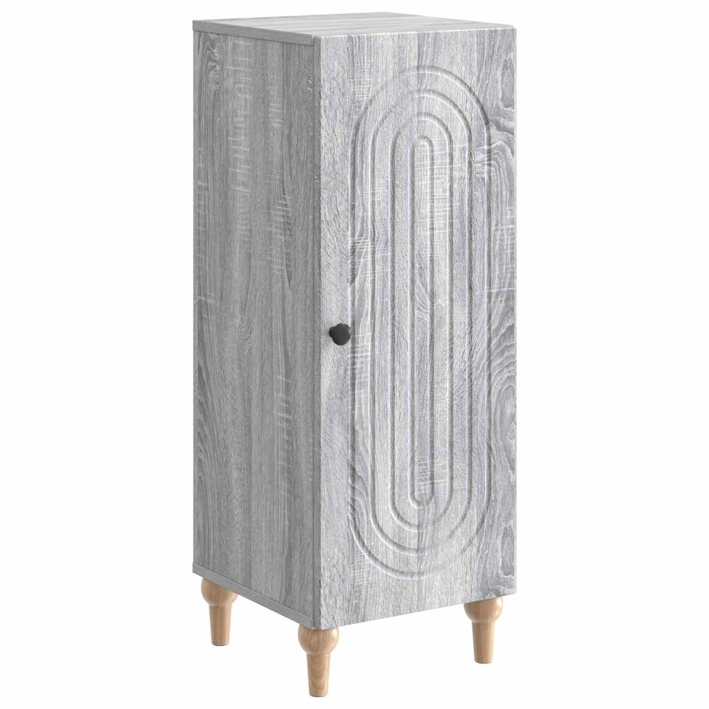 Sideboard Grå sonoma-eg 33 x 34,5 x 90 cm Konstrueret træ