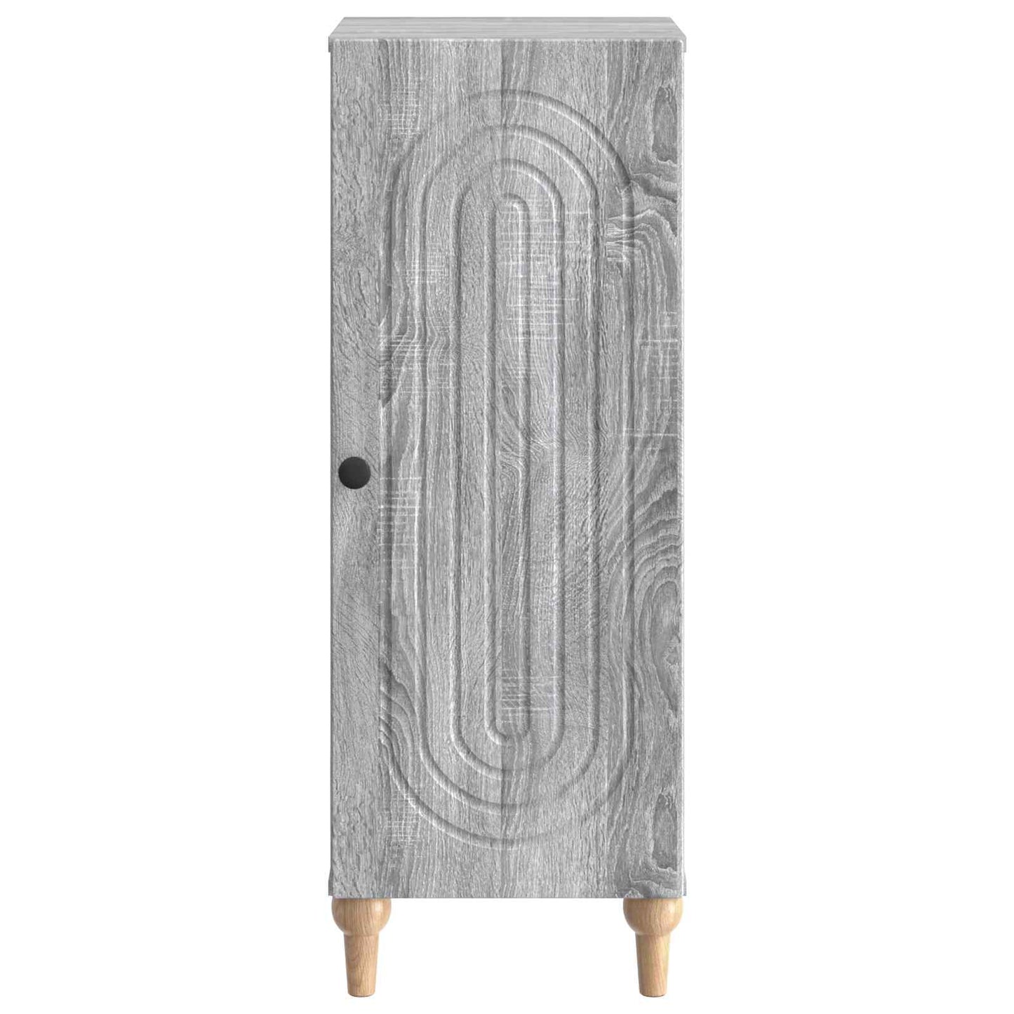 Sideboard Grå sonoma-eg 33 x 34,5 x 90 cm Konstrueret træ