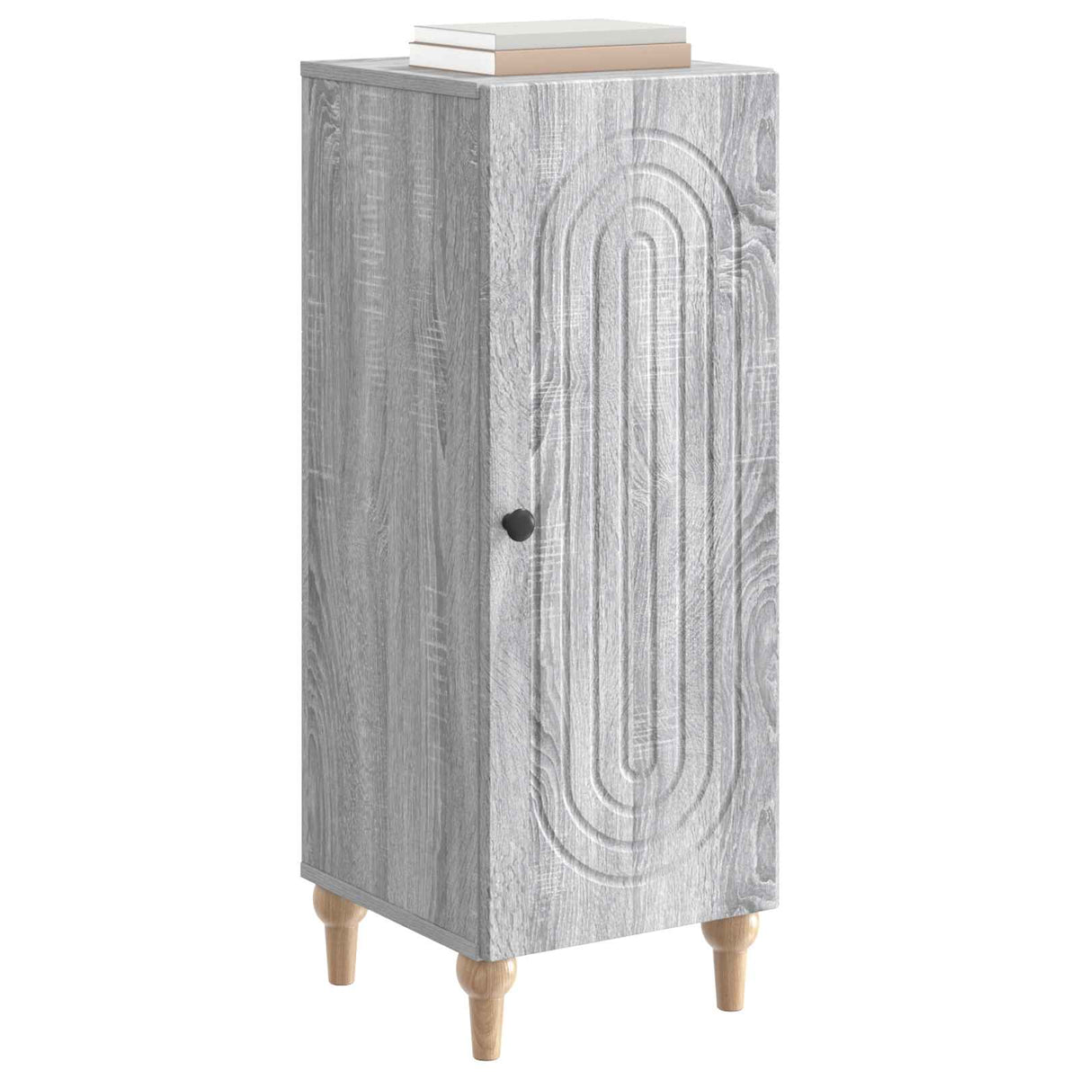 Sideboard Grå sonoma-eg 33 x 34,5 x 90 cm Konstrueret træ