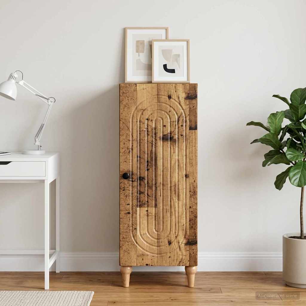 Sideboard Gammelt træ 33 x 34,5 x 90 cm Konstrueret træ