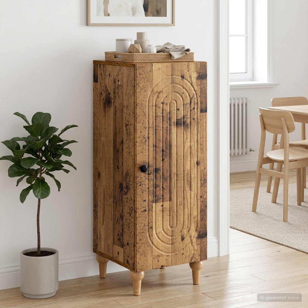 Sideboard Gammelt træ 33 x 34,5 x 90 cm Konstrueret træ