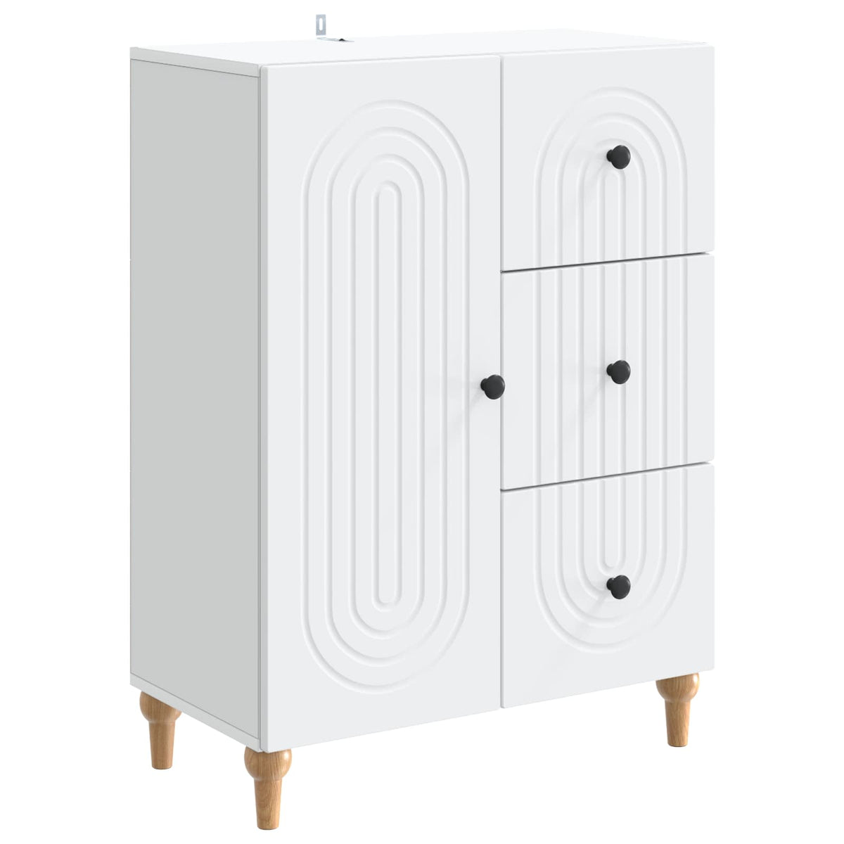 Sideboard Hvid 66 x 34,5 x 90 cm Konstrueret træ
