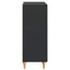Sideboard med skuffe Sort 66 x 34,5 x 90 cm Konstrueret træ