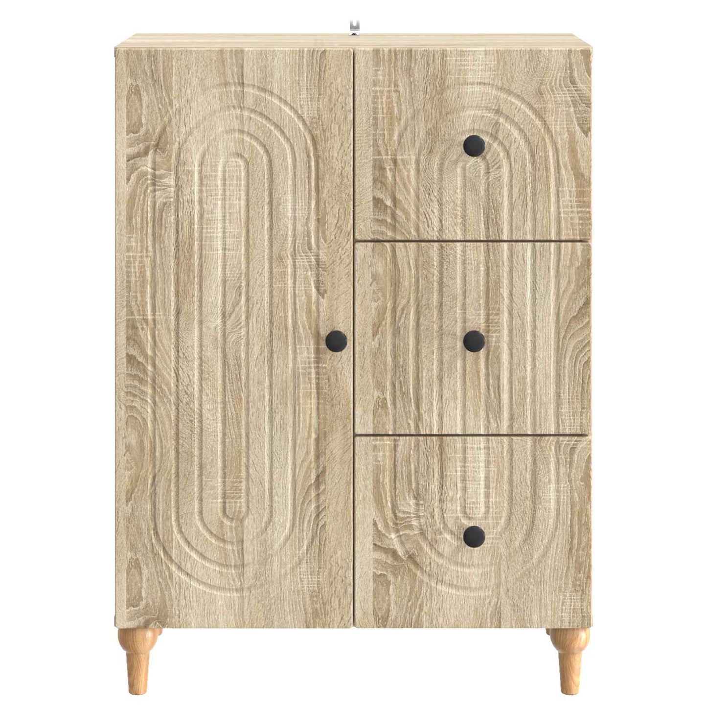 Sideboard Sonoma-eg 66 x 34,5 x 90 cm Konstrueret træ