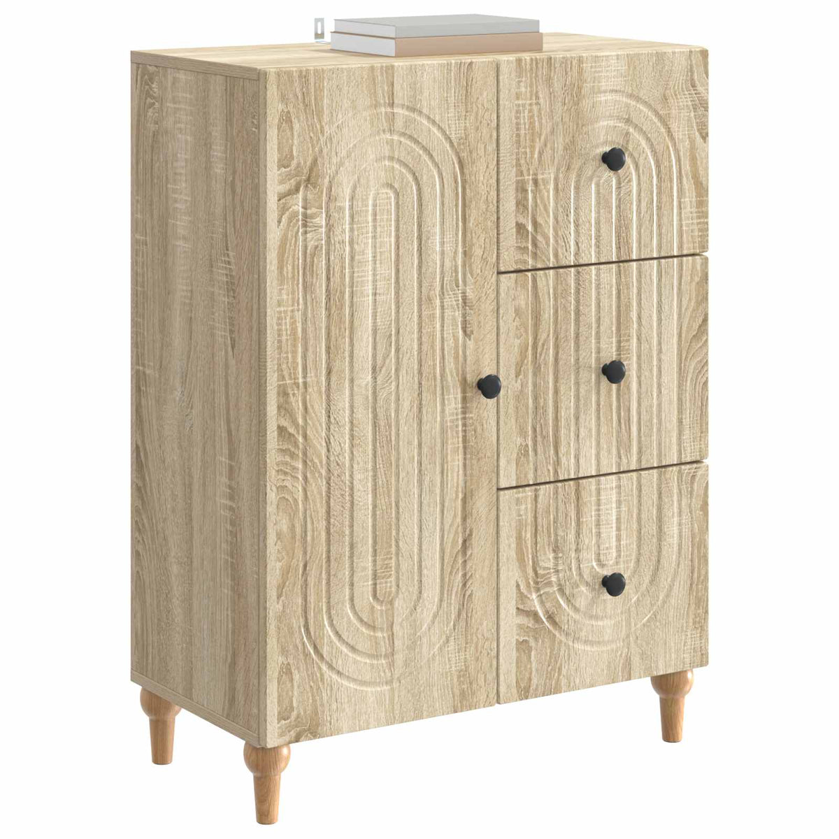 Sideboard Sonoma-eg 66 x 34,5 x 90 cm Konstrueret træ