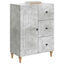 Sideboard med skuffe Betongrå 66 x 34,5 x 90 cm Konstrueret træ