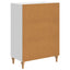 Sideboard Hvid højglans 66 x 34,5 x 90 cm Konstrueret træ