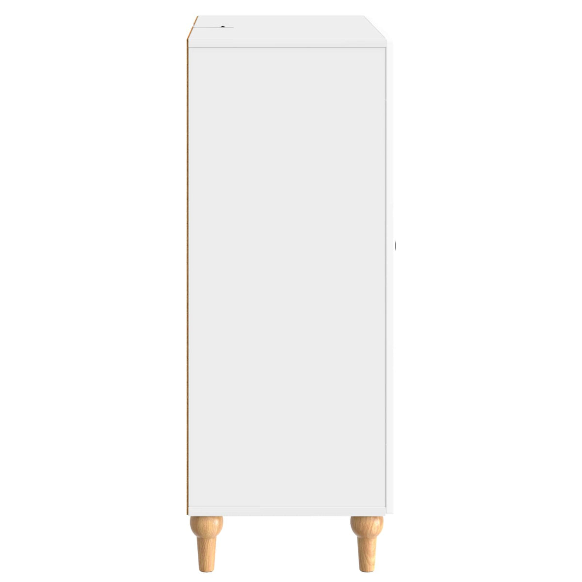 Sideboard Hvid højglans 66 x 34,5 x 90 cm Konstrueret træ