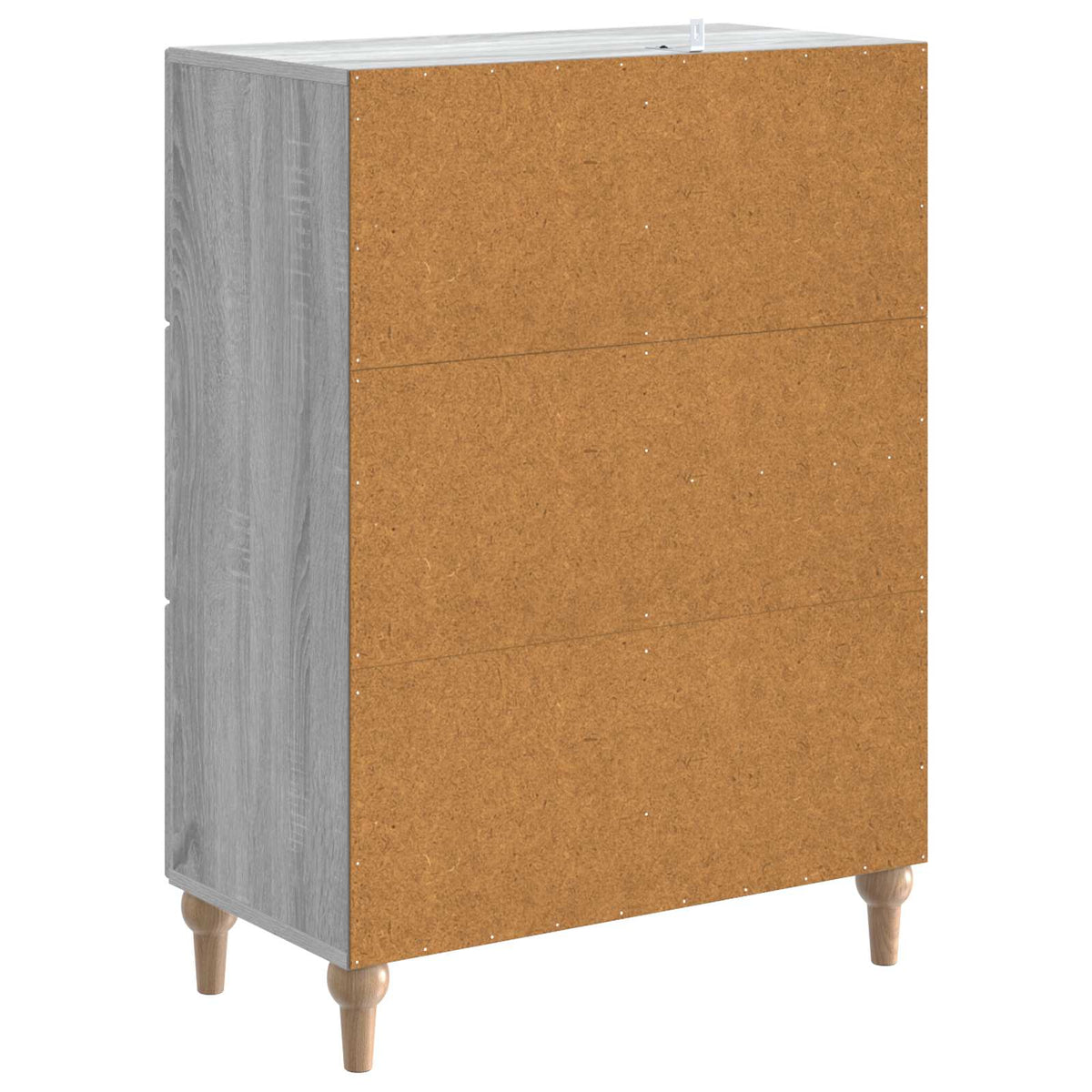 Sideboard Grå sonoma-eg 66 x 34,5 x 90 cm Konstrueret træ