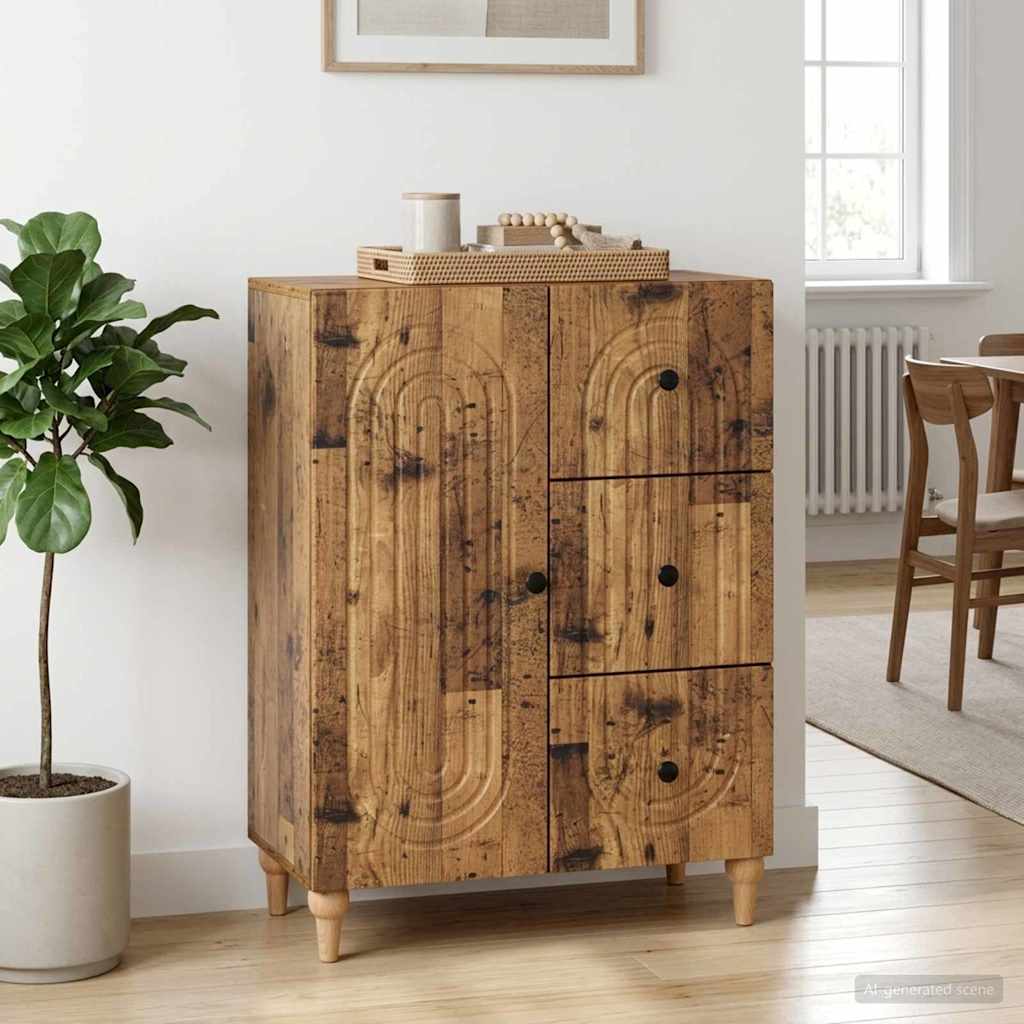 Sideboard Gammelt træ 66 x 34,5 x 90 cm Konstrueret træ
