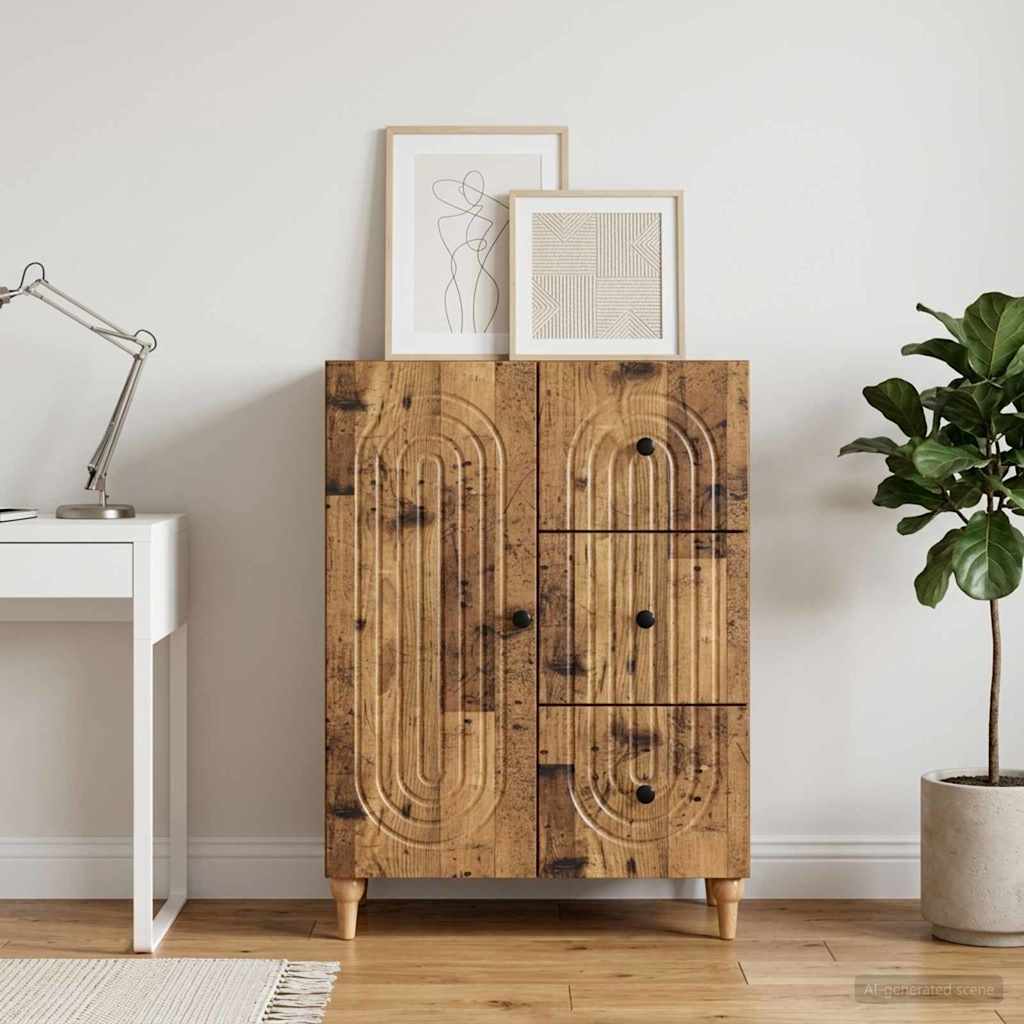 Sideboard Gammelt træ 66 x 34,5 x 90 cm Konstrueret træ