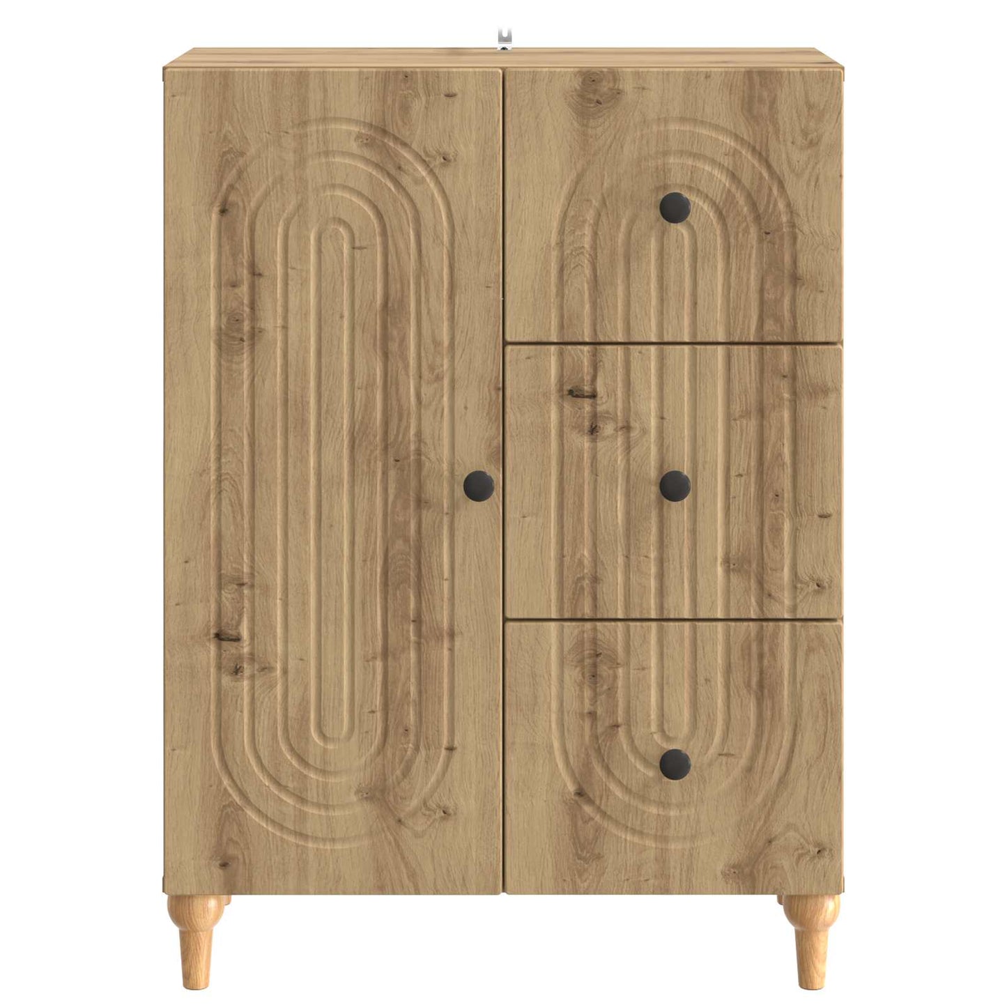 Sideboard Artisan-eg 66 x 34,5 x 90 cm Konstrueret træ