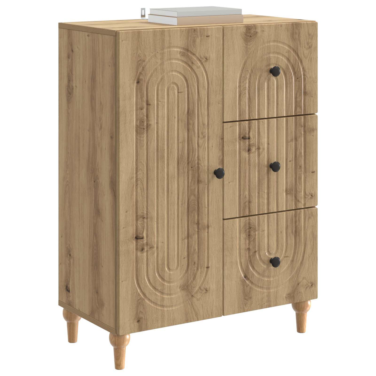 Sideboard Artisan-eg 66 x 34,5 x 90 cm Konstrueret træ
