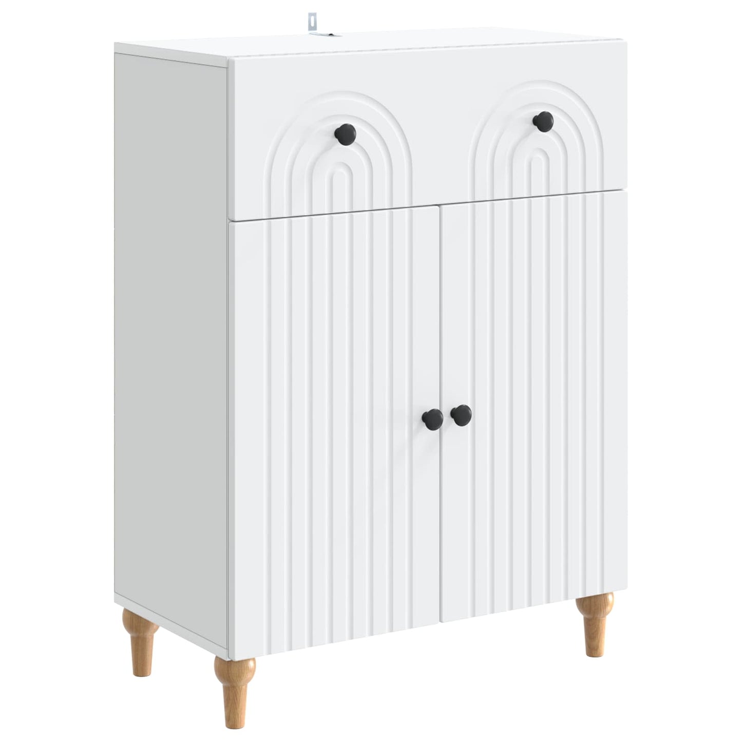 Sideboard Hvid 66 x 34,5 x 90 cm Konstrueret træ